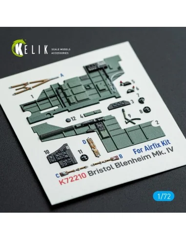 Bristol Blenheim Mk.IV - interior 3D decals for Airfix kit, 1/72 - ...