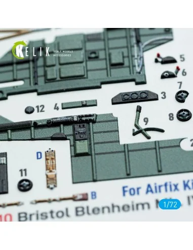 [NO_DESC] Bristol Blenheim Mk.IV - interior 3D decals for Airfix ki...