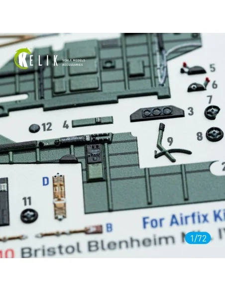 [NO_DESC] Bristol Blenheim Mk.IV - interior 3D decals for Airfix ki...