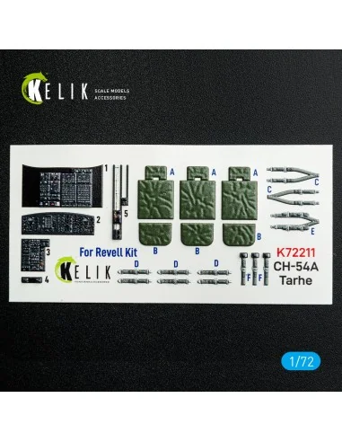 CH-54A Tarhe - interior 3D decals for Revell kit, 1/72 - Kelik K72211