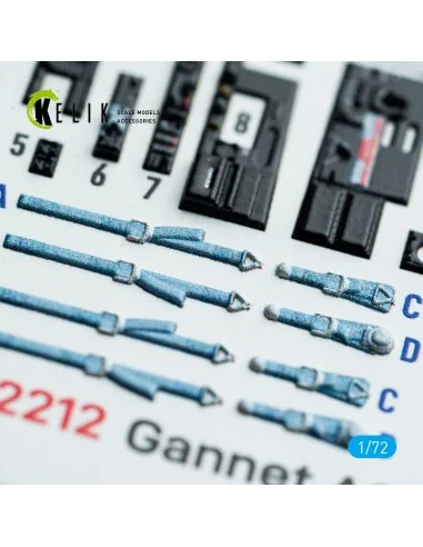 [NO_DESC] Gannet AS1/AS4 - interior 3D decals for Revell kit, 1/72 ...