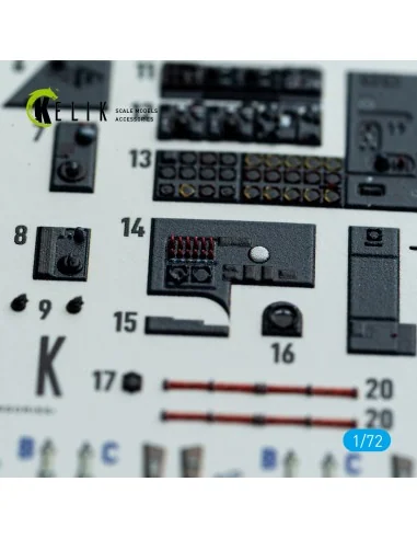 He-177A-5 - interior 3D decals for Revell kit, 1/72 - Kelik K72213