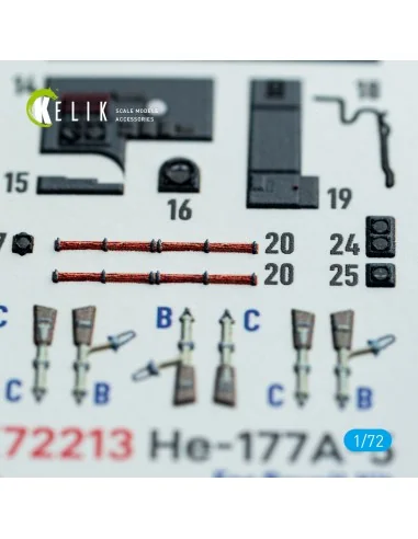 [NO_DESC] He-177A-5 - interior 3D decals for Revell kit, 1/72 - Kel...