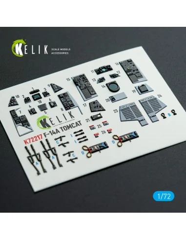 [NO_DESC] F-14A Tomcat - interior 3D decals for HobbyBoss kit, 1/72...
