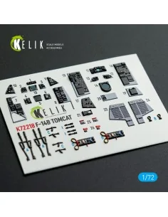 [NO_DESC] F-14B Tomcat - interior 3D decals for HobbyBoss kit, 1/72... 2