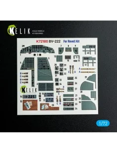 BV-222 - interior 3D decals for Revell kit, 1/72 - Kelik K72180