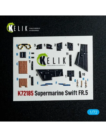 Supermarine Swift FR.5 - interior 3D decals for AirFix kit, 1/72 - ...