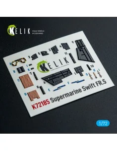 Supermarine Swift FR.5 - interior 3D decals for AirFix kit, 1/72 - ... 2