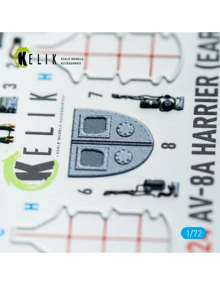 [NO_DESC] AV-8A Harrier (early) - interior 3D decals for Italeri ki...