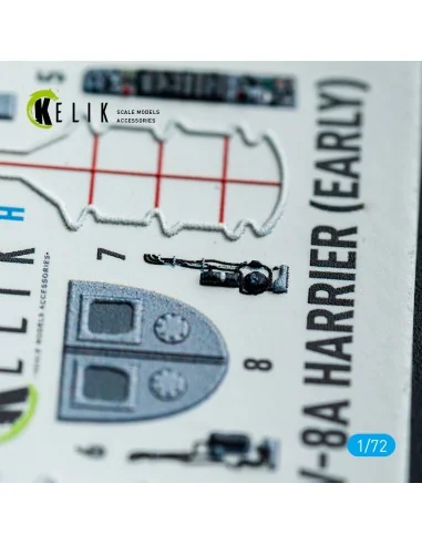 AV-8A Harrier (early) - interior 3D decals for Italeri kit, 1/72 - ...