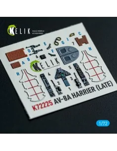 [NO_DESC] AV-8A Harrier (late) - interior 3D decals for Italeri kit... 2