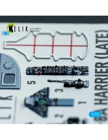AV-8A Harrier (late) - interior 3D decals for Italeri kit, 1/72 - K...