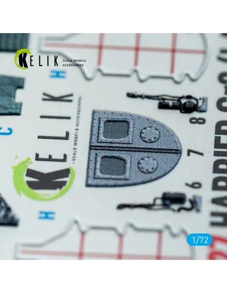 Harrier Gr3 (Late)- interior 3D decals for Italeri kit, 1/72 - Keli...