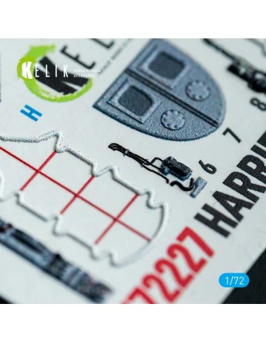 Harrier Gr3 (Late)- interior 3D decals for Italeri kit, 1/72 - Keli...