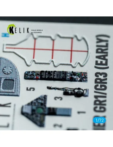 Harrier Gr1/Gr3 (Early) - interior 3D decals for Italeri kit, 1/72 ...