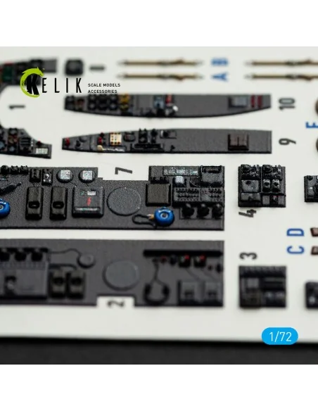Ar-240 - interior 3D decals for Revell kit, 1/72 - Kelik K72230