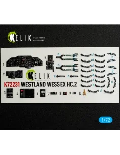 WESTLAND WESSEX HC.2 - interior 3D decals for AirFix kit, 1/72 - Ke...