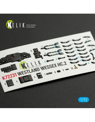 WESTLAND WESSEX HC.2 - interior 3D decals for AirFix kit, 1/72 - Ke...