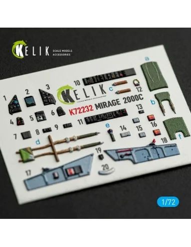 [NO_DESC] Mirage-2000C - interior 3D decals for DreamModel kit, 1/7...