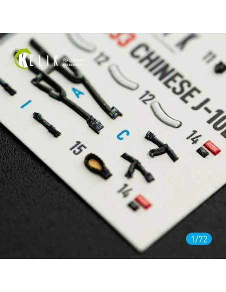 Chinese J-10B - interior 3D decals for Trumpeter kit, 1/72 - Kelik ...