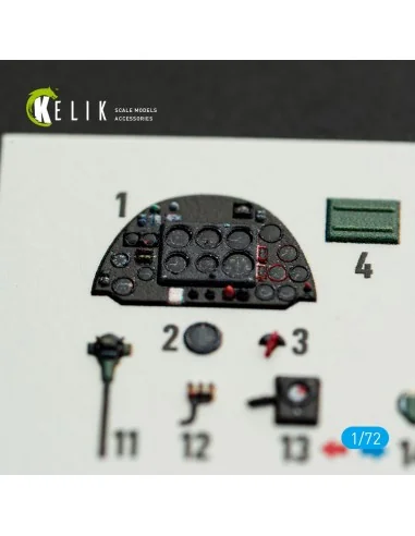 Spitfire PR A/B/E Types - interior 3D decals for IBG Models kit, 1/...