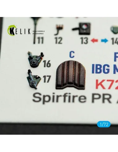 Spitfire PR A/B/E Types - interior 3D decals for IBG Models kit, 1/...