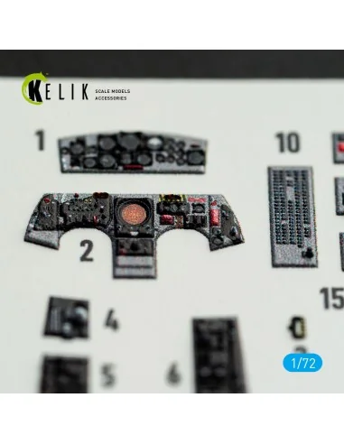 F-104J - interior 3D decals for Fine Molds kit, 1/72 - Kelik K72239