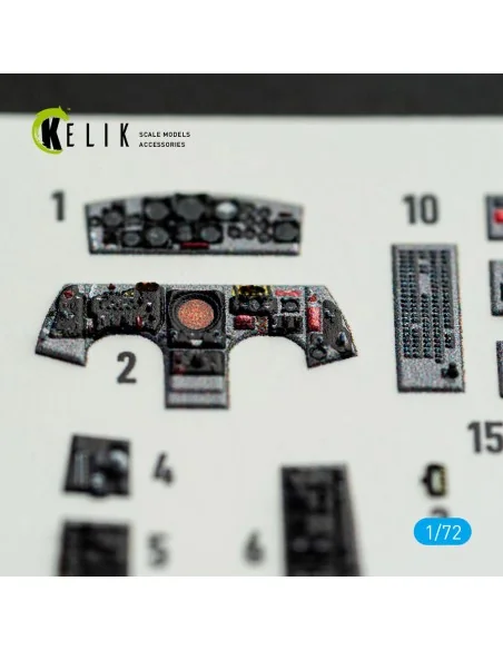 F-104J - interior 3D decals for Fine Molds kit, 1/72 - Kelik K72239