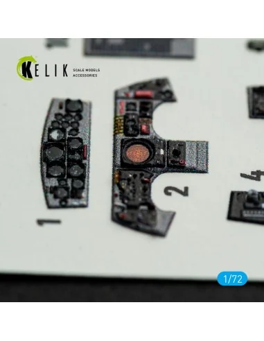 F-104J - interior 3D decals for Fine Molds kit, 1/72 - Kelik K72239