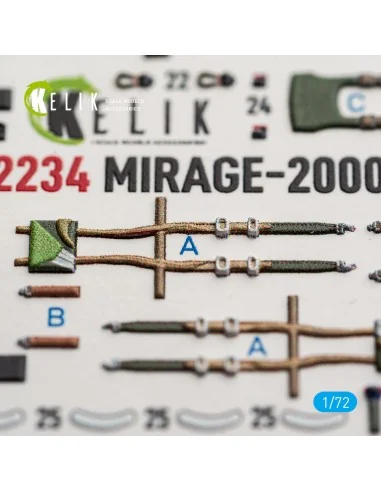 Mirage-2000D - interior 3D decals for Dream Model, 1/72 - Kelik K72234
