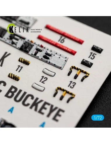 T-2C BUCKEYE - interior 3D decals for Wolfpack, 1/72 - Kelik K72236