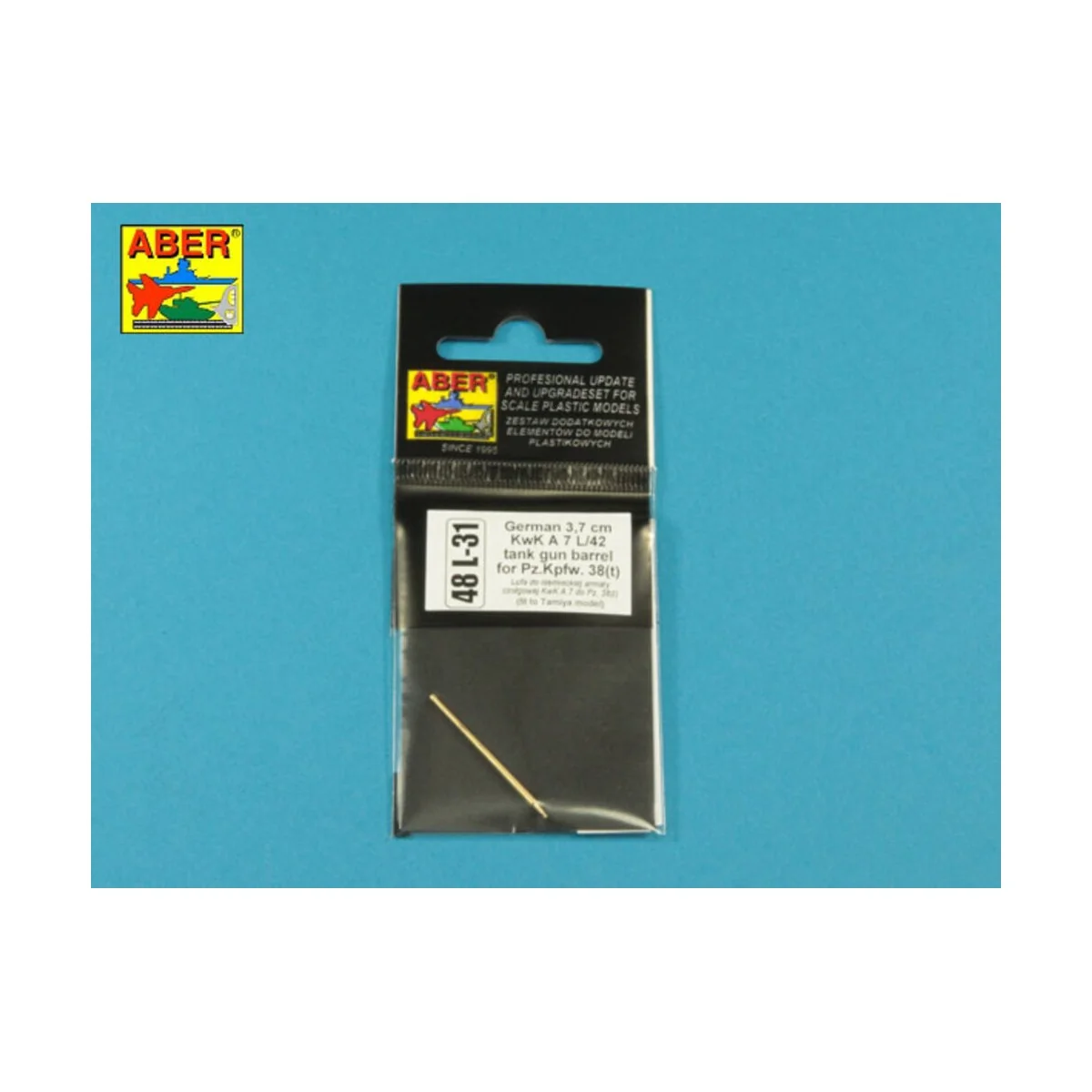 German 3, 7 cm KwK A 7 L/42 tank gun barrel for Pz.Kpfw. 38(t), 1/4...