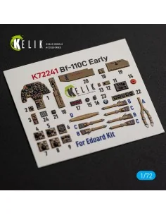 [NO_DESC] Bf-110C Early - interior 3D decals for Eduard, 1/72 - Kel... 2
