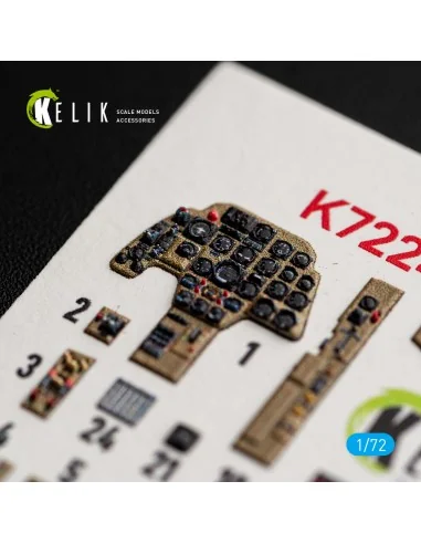 Bf-110C Early - interior 3D decals for Eduard, 1/72 - Kelik K72241