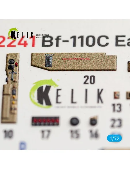 Bf-110C Early - interior 3D decals for Eduard, 1/72 - Kelik K72241
