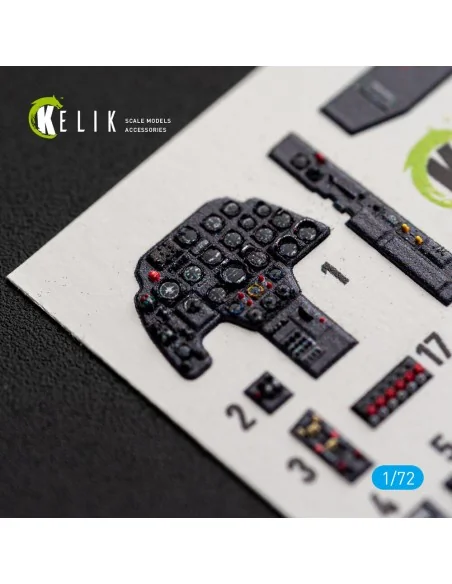 Bf-110C/D/E- interior 3D decals for Eduard, 1/72 - Kelik K72242