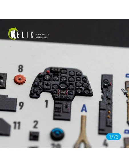 [NO_DESC] Bf-110G-4- interior 3D decals for Eduard, 1/72 - Kelik K7...