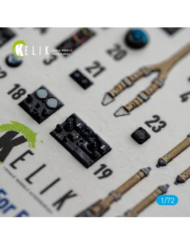 Bf-110G-4- interior 3D decals for Eduard, 1/72 - Kelik K72243