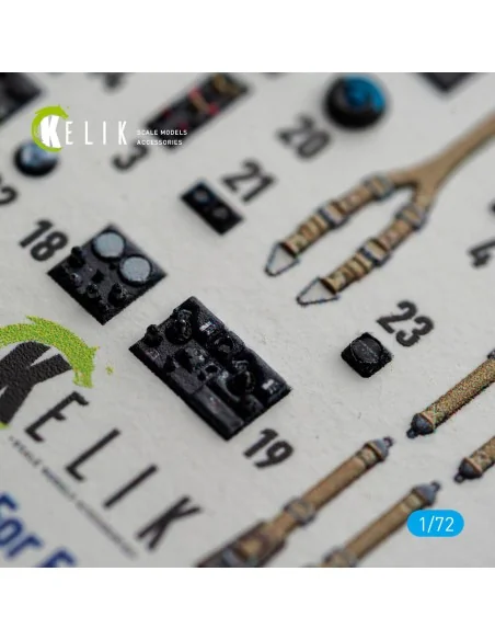 Bf-110G-4- interior 3D decals for Eduard, 1/72 - Kelik K72243