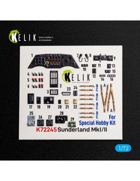 [NO_DESC] Sunderlend MkI/II - interior 3D decals for Special Hobby,...