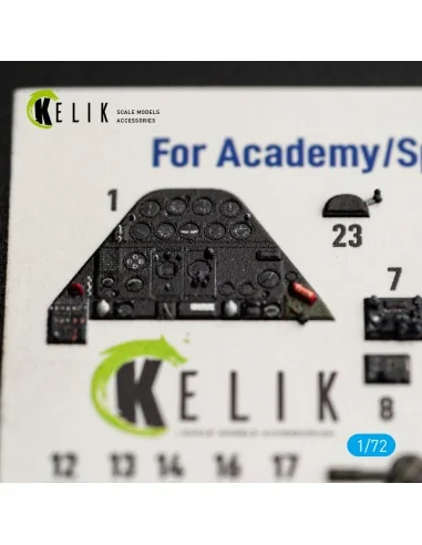 SB2C-4 - interior 3D decals for Academy / Special Hobby, 1/72 - Kel...