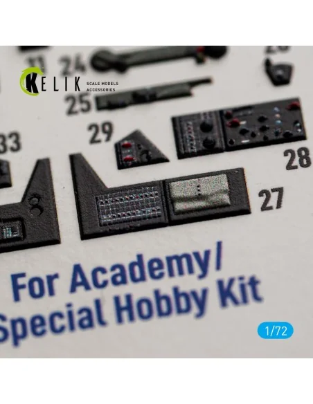 SB2C-5 - interior 3D decals for Academy / Special Hobby, 1/72 - Kel...