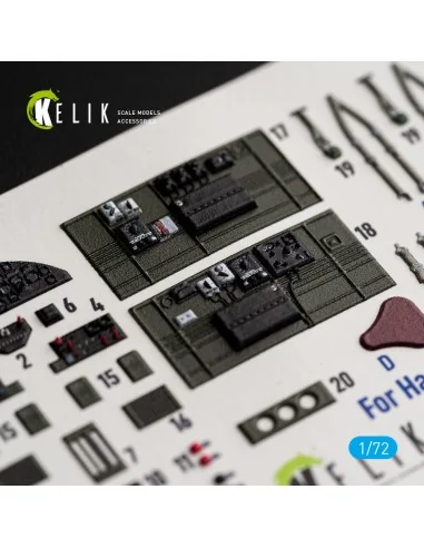 B-25J - interior 3D decals for Eduard, 1/72 - Kelik K72248
