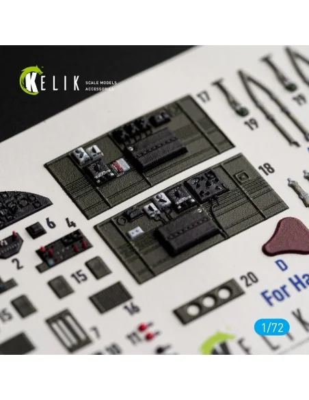 B-25J - interior 3D decals for Eduard, 1/72 - Kelik K72248