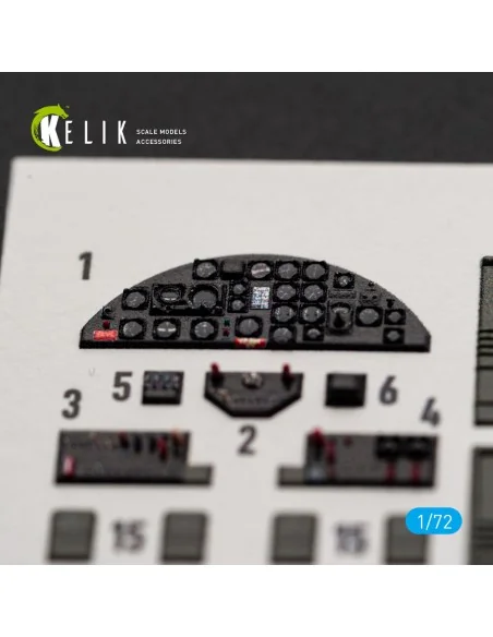 B-25J - interior 3D decals for Eduard, 1/72 - Kelik K72248