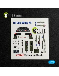 Vengeance Mk.I/Ia - interior 3D decals for Dora Wings, 1/72 - Kelik...
