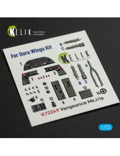 Vengeance Mk.I/Ia - interior 3D decals for Dora Wings, 1/72 - Kelik... 2