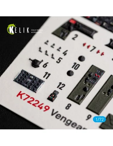 Vengeance Mk.I/Ia - interior 3D decals for Dora Wings, 1/72 - Kelik...