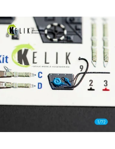 S-199 - interior 3D decals for Eduard, 1/72 - Kelik K72250