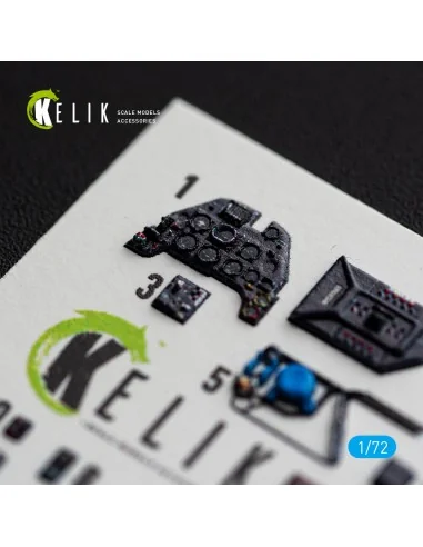Bf-109 F-2/F-4 - interior 3D decals for Eduard, 1/72 - Kelik K72251